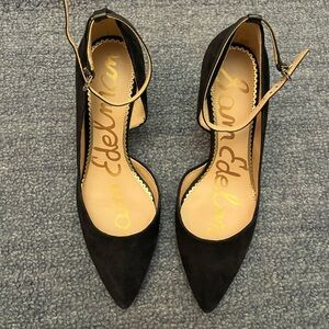 Black heels with ankle strap